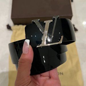 Louis Vuitton Leather Belt Patent Leather